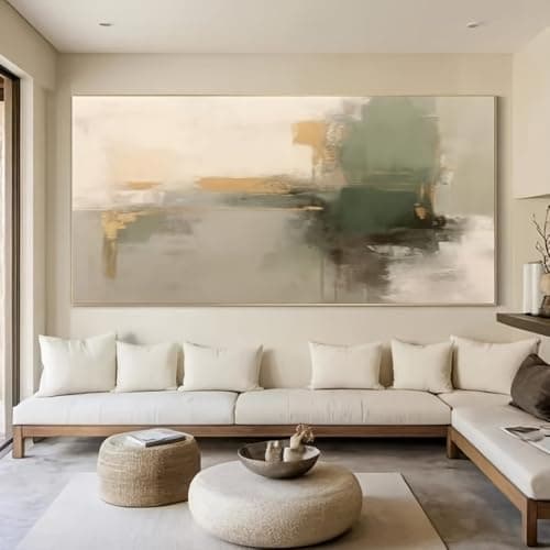 AOXUBI Abstract Oil Painting -Canvas Art Pictures for Living Rooms, Bedrooms, and Study Rooms - Frameless(85x180cm/33x71in/Unframed)