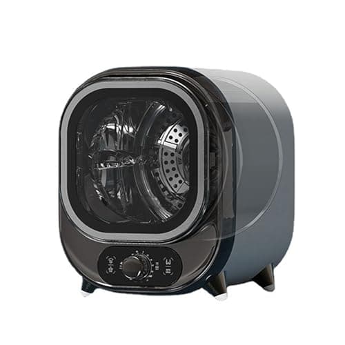 UWYTGF Portable Dryer for Clothes, 18L Blu-Ray Compact Laundry Dryer with Double-Layer Inner Bucket, 60° Constant Temperature and 0-200Min Timing, 360° Drying and 10-12Min Quick Dryi