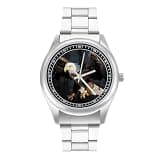 NTVOWPZO Three-Hand Analog Stainless Steel Watches for Men Easy Reader