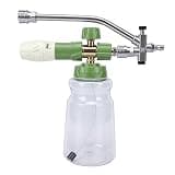 Dpofirs Foam Cannon, Professional Pressure Washer Foam with Dual Connector and Transparent Spray Bottle, Adjustable for Car Motorcycle and House Exterior Cleaning,