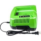 80V Single Port Rapid Charger Replacement for Greenworks Pro 80V Battery, Compatible with Greenworks 80Volt GCH8040 GCH8020 2936802 2964602 2958602AZ Battery Charger