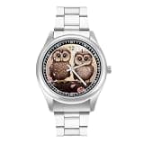 NTVOWPZO Three-Hand Analog Stainless Steel Watches for Men Easy Reader