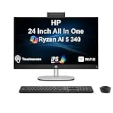 ME2 Customized PC, Created Using HP 24 Copilot+ AIO 23.8" (AMD Ryzen AI 5 340, (Beats i7-1250U) 50 Tops AI, 16GB, 32GB, 64GB DDR5, 512GB, 1TB, 2TB PCIe SSD, IR Webcam, Wireless KB/Mouse, Win 11 Pro)