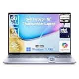 MKY ITECH 2026 Dell Inspiron 16 Touchscreen Laptop Computer, 16" FHD+ Touch Screen Business Laptop PC, Intel 10-Core 7 (Baet i7-1355U), 32GB DDR5 1TB SSD, Windows 11 Pro, Backlit 10-Key, Wi-Fi 6E