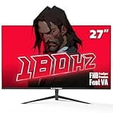 Raywego 27 Inch Gaming Monitor 180Hz Refresh Rate – Fast VA 1080p with 4000:1 Contrast Ratio, Adaptive-Sync, HDMI/DP/USB, VESA Mountable, 3-Side Borderless, FPS/RTS Game Modes