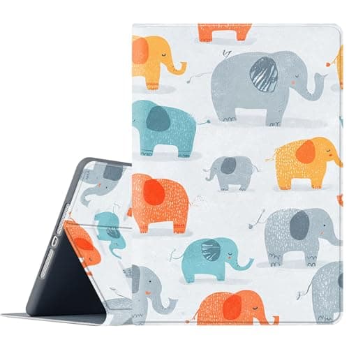 FGDRFGRW Case for Samsung Galaxy Tab S8/S7 11-Inch 2022/2020 Model SM-X700/X706/T870/T875/T878,Adjustable Stand Auto Wake/Sleep Function Full Body Protection Cover - Cartoon Elephant Pattern