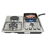 Lumicasaler Gas Cooktop 23″x20″ Built-in 4 Burner Stainless Steel Natural Gas Stove Top Electric Ignition Propane Stove with Thermocouple Flame Failure Protection for Home Kitchen (4 Burner-2)