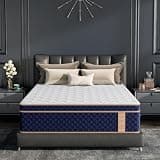 VILASOAR 18 Inch King Mattress, Hybrid Mattresses in a Box with Gel Memory Foam, Pressure Relief & Medium Firm with Strong Edge Support, CertiPUR-US Certified, Support Isolation, Fiberglass-Free