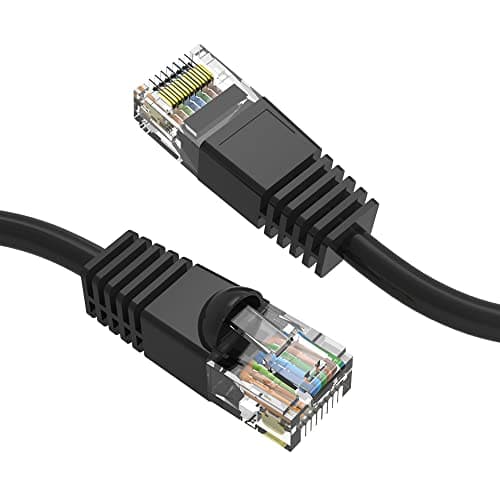 Cable Central LLC (Black Cat6 Ethernet Cable 14 Ft Cat6 Patch Cable, Cat6 Cable, Cat6 Network Cable, Internet Cable - 14 Feet