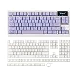 EPOMAKER G84 PRO Wireless Gaming Keyboard with Screen&Knob+Phos Keycaps Set - 136 Keys Side-Printed Shine Through Keycaps