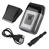 DGSXRMY Electric Foil Shaver for Men, Dual Heads with Trimmer, USB-C Rechargeable, IPX7 Waterproof, Low Noise, Light Black
