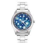 NTVOWPZO Three-Hand Analog Stainless Steel Watches for Men Easy Reader