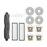 VEWHVBYDK Main Side Brush Hepa Filter Dust Bag Rag Mop Stand Dust Box，Compatible with Xiaomi X10+ X10 Plus B101GL Robot Vacuum Spare Parts Accessories(15PCS)