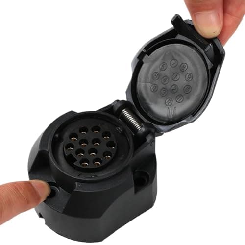 VCALDGFZ 13 Pole Tow Bar Towing Socket Plug 12V Electrical Connector Adapter 7/13 Pin Trailer Car Accessories car/*avans(13pin)