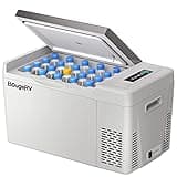 BougeRV 12 Volt Refrigerator 12V Car Fridge 23 Quart Portable Freezer Compressor Cooler 12/24V DC 110~240 Volt AC for Truck Van RV Camper SUV Travel Camping Road Trips Tailgating -7℉~50℉
