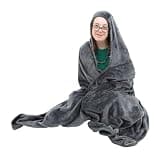 Fun and Function - Weighted Blanket Hoodie - Youth & Adults - Can Help Improve Focus - 60" L x 59" W - 4.4 Lbs