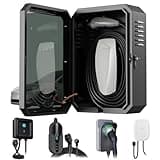YONZEE Wall-Mounted EV Charger Protection Box – Weatherproof Charging Station Cover Case for Electric Vehicle Home Chargers, Compatible with Tesla, Standard Most EV Chargers
