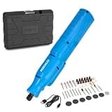 NEIKO 10581A Cordless Rotary Tool Kit, 46 Piece 3.6V Electric Engraving Pen, 1/8" Collet Rechargeable Mini Grinder, Handheld Mini Sander, 44pc Power Rotary Tools Accessory kit, Quick Change