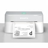 MUNBYN Bluetooth Thermal Label Printer RW403B, Wireless 4x6 Shipping Label Printer for Small Business, Compatible with Android, iPhone, Windows, Mac, Chromebook, Print Width 1.57"-4.25" (Grey)