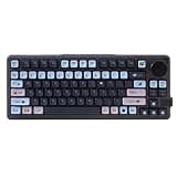 GK GAMAKAY LK75 75% Gasket Mechanical Keyboard with 2 in 1 TFT Smart Display&Knob, Bluetooth 5.0/2.4GHz/USB-C MDA Profile Keycaps 83 Keys RGB Hot Swap Gaming Keyboard (Black-Mercury Switch)