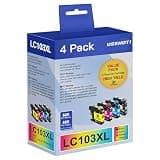 USEHOTI LC103XL Compatible for Brother LC103 Ink Cartridges LC101 Work with Brother MFC-J870DW MFC-J6920DW MFC-J450DW MFC-J6520DW Printer (Black Cyan Magenta Yellow, 4 Pack)