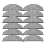 FBUGZENQN Compatible for Xiaomi，MJSTP，Replacement Washable Mop Cloth Rags，Robotic Sweeping Cleaner Mops Pads Spare Parts Fit Accessories(12PCS)