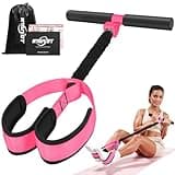 NTIUYOT Pedal Resistance Band with Handle, Upgraded Durable Thickened Latex Tubes and Soft Foam Fabric Foot Pedal, Sit Up Exercise Equipment for Abdomen, Waist, Arm, Core/ABS, Leg, Physical Therapy