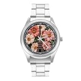 NTVOWPZO Three-Hand Analog Stainless Steel Watches for Men Easy Reader