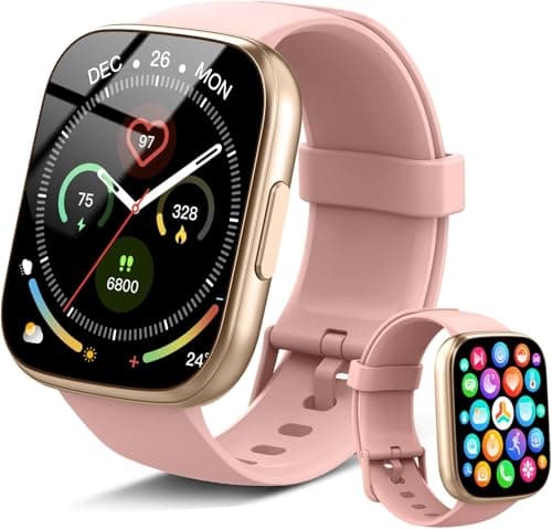 Cillso Women's Smartwatch, 1.8 Inch Fitness Watch with 100 Sports Modes & IP68, Heart Rate SpO2 Sleep Monitor, Wristwatch, Pedometer Watch for Android iOS