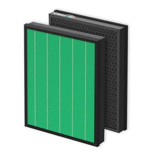 [2-Pack] Perfect Fit Replacement Filter for Coway Airmega 400/400S 400(G) 400S(G) | True HEPA & Activated Carbon Filter Set (AP-2015-FP) | Matches OEM Performance (300/300S-1set)