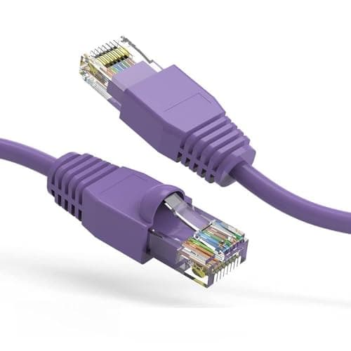 ACCL 3Ft Cat6A UTP Ethernet Network Booted Cable Purple, 1 Pack