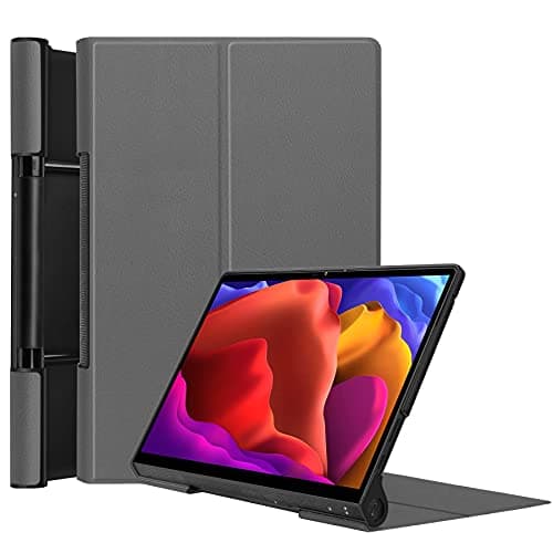 Tablet Cases Compatible with Lenovo Yoga Tab 13 YT-K606F Tablet Case Lightweight Trifold Stand PC Hard Back Cover Protector Full-Body Rugged Shockproof Case Compatible with Lenovo Yoga Pad Pro 13.0 in