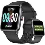 TYKOIT Smart Watch, Fitness Tracker with Heart Rate Monitor, Blood Oxygen, Sleep Tracker, Touchscreen Smartwatch for Android iOS Swimming Waterproof Pedometer Step Calories Tracker for Women Men