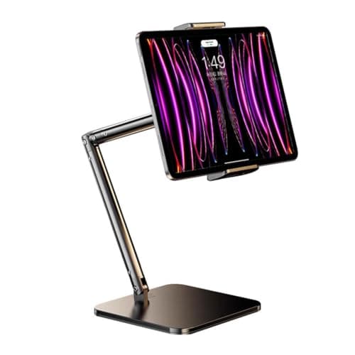 APGLSXY Cellphone Stand Adjustable Phone Holder for Desk, Office Desk Accessories Live Streaming Tablet Holder