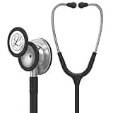 3M Littmann Classic III Monitoring Stethoscope, 5620, More Than 2X as Loud, Weighs Less, Stainless Steel Chestpiece, 27" Black Tube