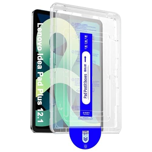 Suttkue for Lenovo Idea Pad Plus 12.1 inch Screen Protector with De-Bubble Card,9H Hardness, Anti-Scratch, Tempered Glass flim, Case Friendly, Anti-Scratch