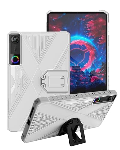 White Stand Case for Lenovo Legion Tab Y700 Gen 5（2026） Tablet 8.8 Inch, FJIASTB Flexible TPU Shockproof Protective Cover with Kickstand, Lightweight (White)