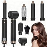 Blow Dryer Brush 5 in 1: Ionic Hot Air Styler Hair Dryer Brush Blow Dryer Set for Curling Volumizing Straightening Styling