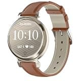 Lzwldan Leather Watch Bands Compatible with Garmin Lily 2, 14mm Soft Genuine Leather Strap Sport Replacement Wristband for Garmin Lily 2 / Lily 2 Classic for Women