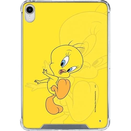 Skinit Clear Tablet Case Compatible with iPad 11th Gen (2025) - Officially Licensed Looney Tunes Tweety Bird Double Design
