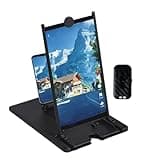 Screen Magnifier - Folding Stand with Wireless Remote - 3D HD Mobile Phone Magnifier Projector Screen - for Movie Game Video Entertainment Viewing Home