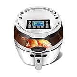 XDSRFVW Oil-less Air Fryer, Large Electric Roaster Hot Fryers 24 Hours Appointment Automatic Stir(E)