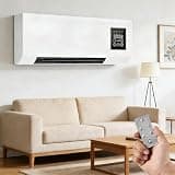 Portable Air Conditioner Mini Wall Mounted Ac Unit Heater for Bedroom, 2 in 1 Smart Cooling & Heating System with Remote Control, 8000 Btu White