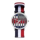 ZMYAPQO Costa Rican American Flag Costa Rica Roots Watches for Men