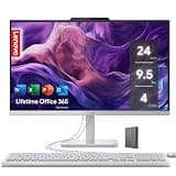 Lenovo IdeaCentre Everyday Tasks 24" Full HD All-in-One Desktop Computer • Office 365 for the Web • Intel 4-Cores • 256GB SSD • 8GB RAM • KB and Mouse • Windows 11