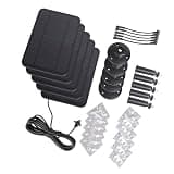 ENFONG Pack of 5 Sun Panel Energy Supply with 2000mAh Battery for Security Cameras Waterproof and Adjustable Holder