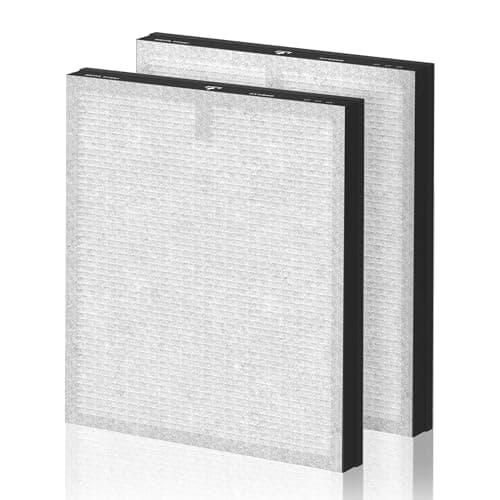 Pureborne HY4866 Air Purifier Replacement Filter for HY4866 and HY4866WF Air Purifiers, Ture HEPA Filter Compatible with MORENTO HY4866 Air Purifier, Activated Carbon, Enhanced Version, 2 Pack