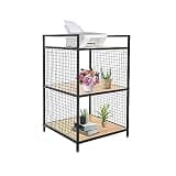 3 Tier Printer Stand, 21.2*21.2*34.6inch Freestanding Tall Display Shelf