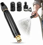 High Pressure Power Washer Nozzle with Connector Set,Direct Spray Gun,Power Jet Water with Three Spray Modes, Suitable for Water Pipes with an Inner Diameter of 4.7 inches or Less