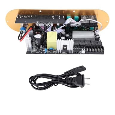 Eujgoov TPA3116D2 2.1 Channel Bluetooth 5.0 Amplifier Board 50Wx2 100W Subwoofer Power Amp with Remote Control AUX Input (US Plug)